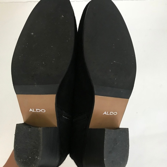 Aldo Black Suede Booties - Picture 6 of 8